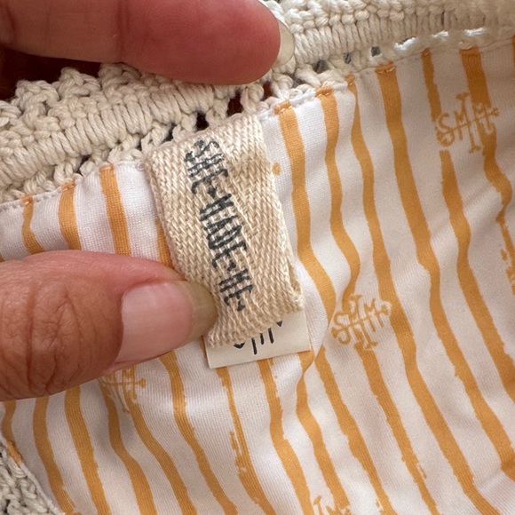 SHE MADE ME Cream Crochet Bikini - Picture 4 of 10